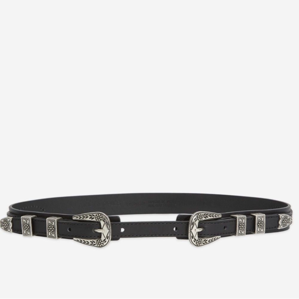 NWOT The Kooples thin grained leather belt